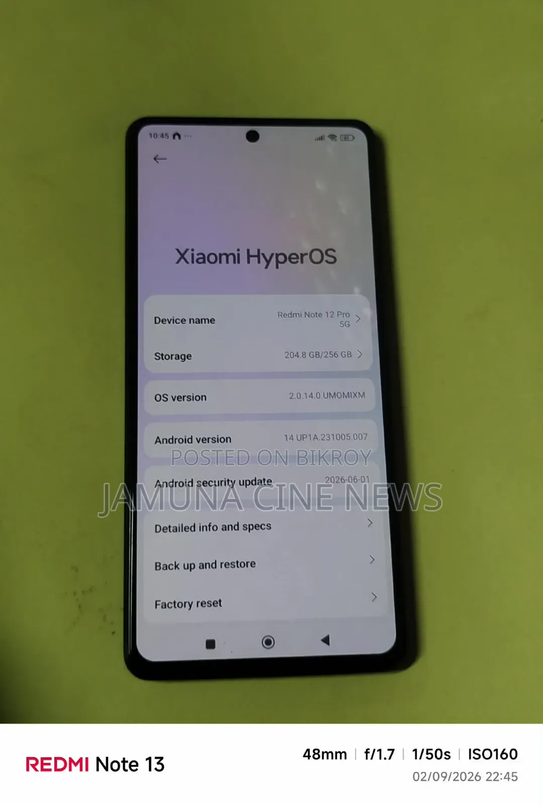 Xiaomi Redmi Note 12 Pro 5G 256 GB Black