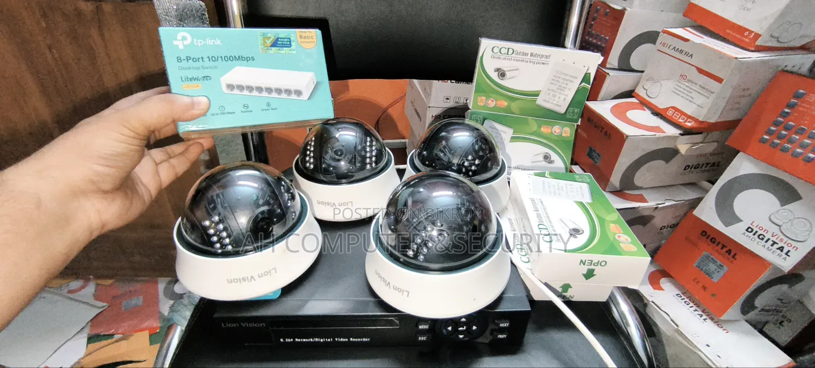 3mp 4pcs Ip Camera 4ch NVR HDD Full Package