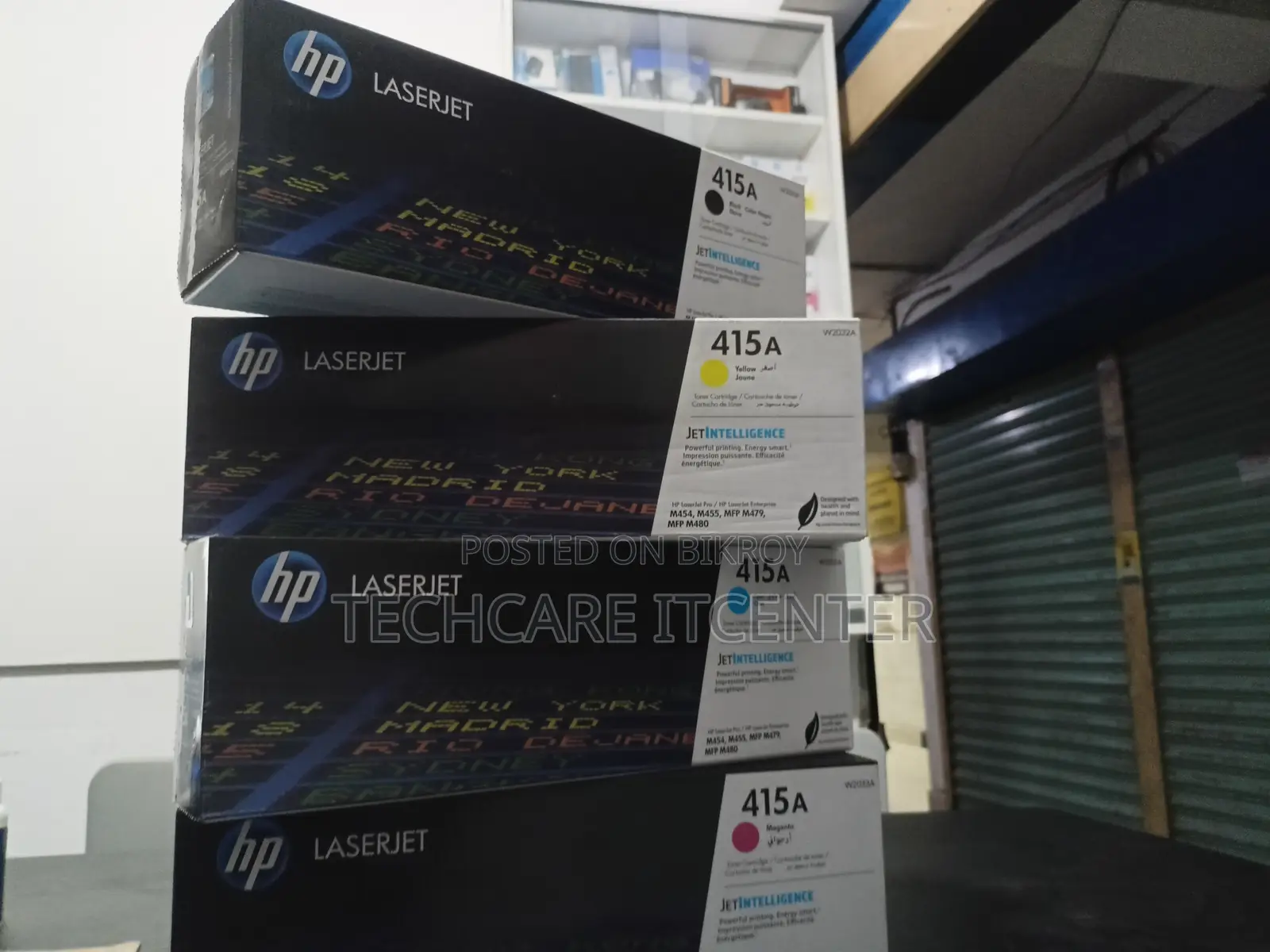 HP 415A Original LaserJet Toner Cartridge (Bundle With Full Set)