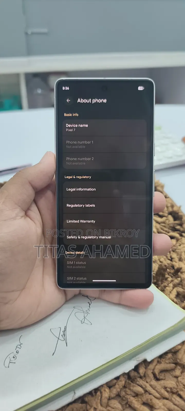 Google Pixel 7 128 GB White