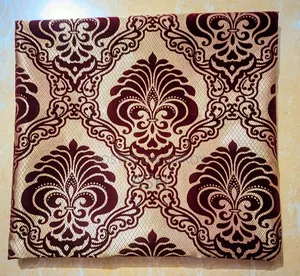 Premium Maroon 16/16inch Velvet Cushion Cover Set (5 Pcs)