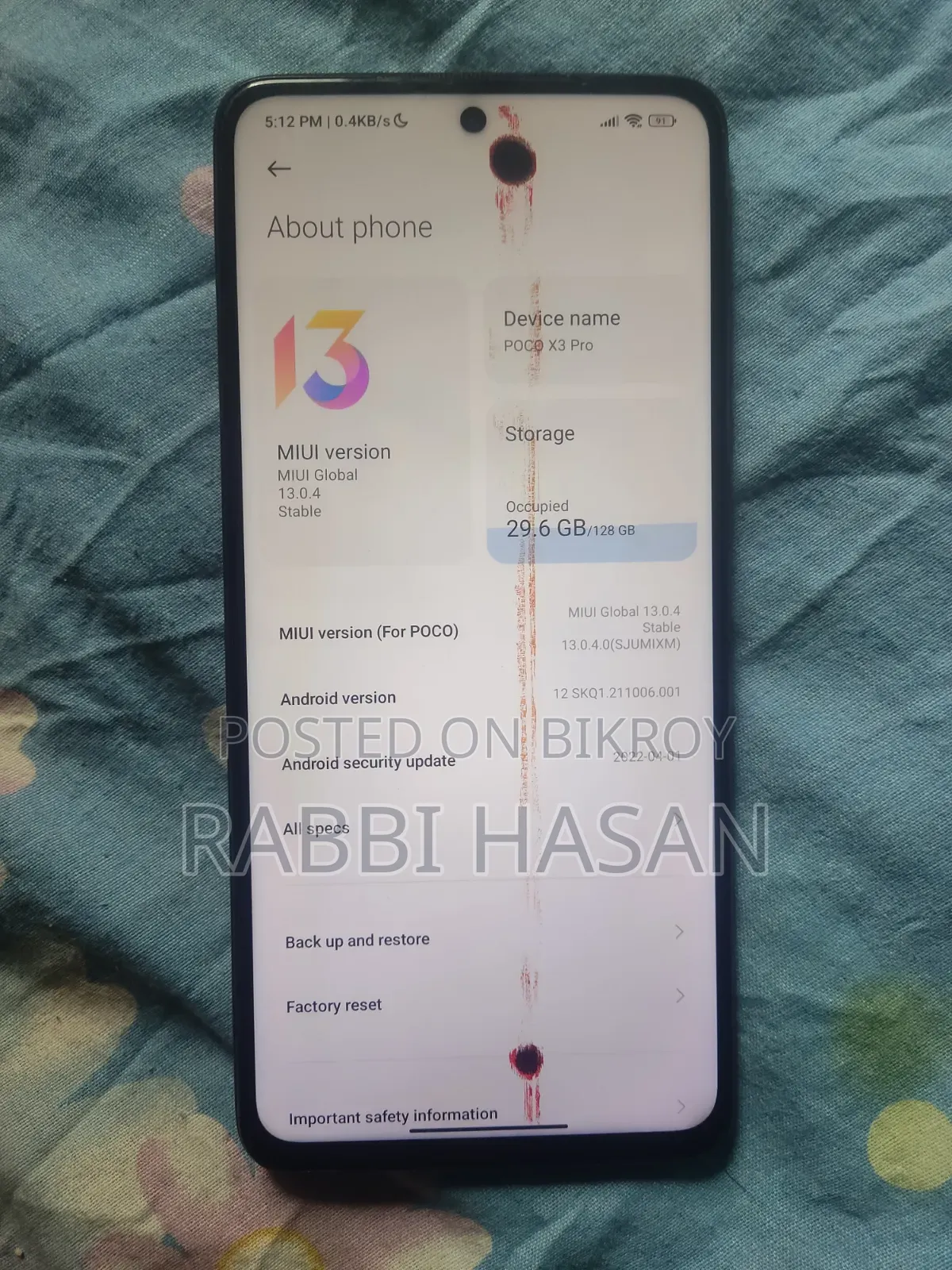 Xiaomi Poco X3 Pro 128 GB Gray