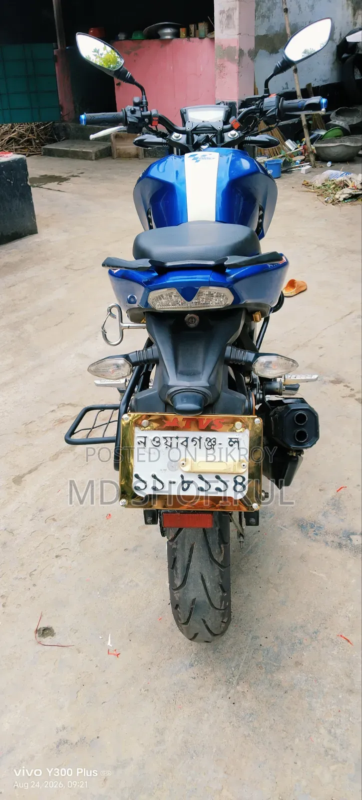 TVS Apache RTR 160 4V 2020 Blue