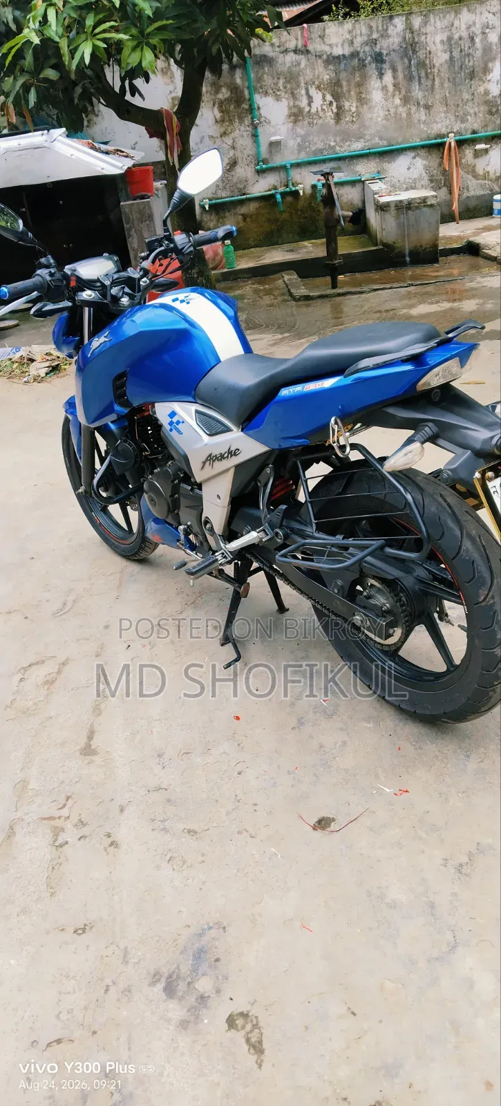TVS Apache RTR 160 4V 2020 Blue