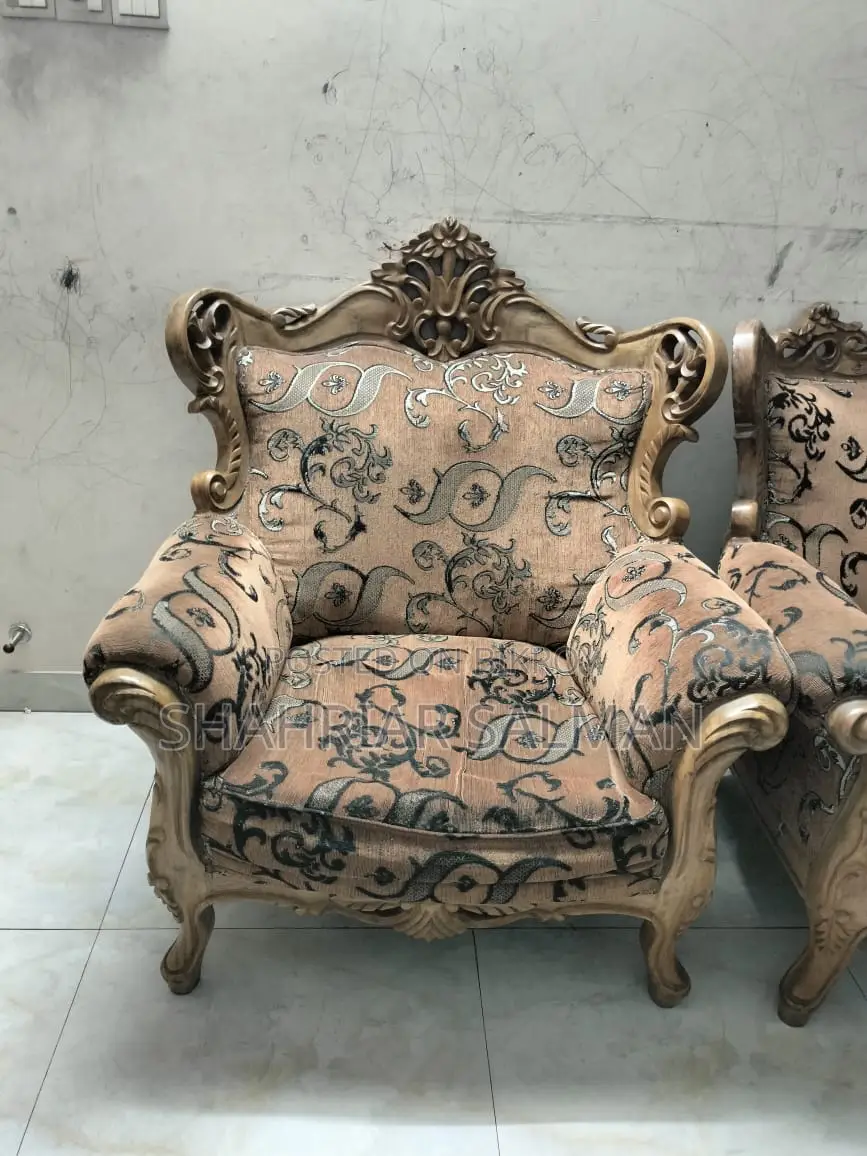 Victorian Sofa Set | Chittagong Segun Wood | 3+2+1 Seater