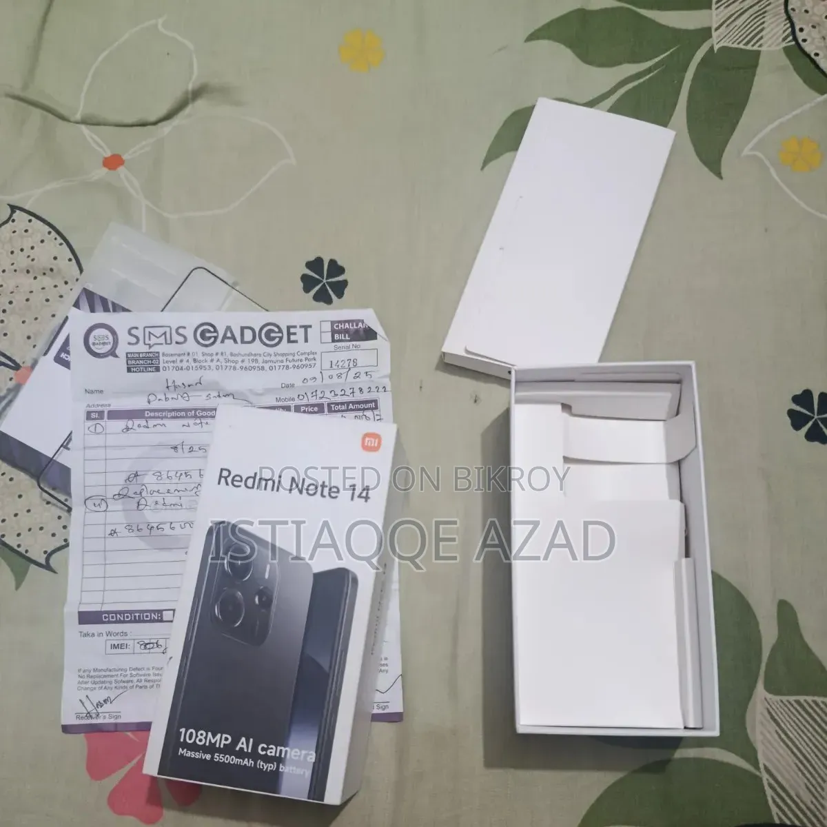 Xiaomi Redmi Note 14 4G 256 GB Blue