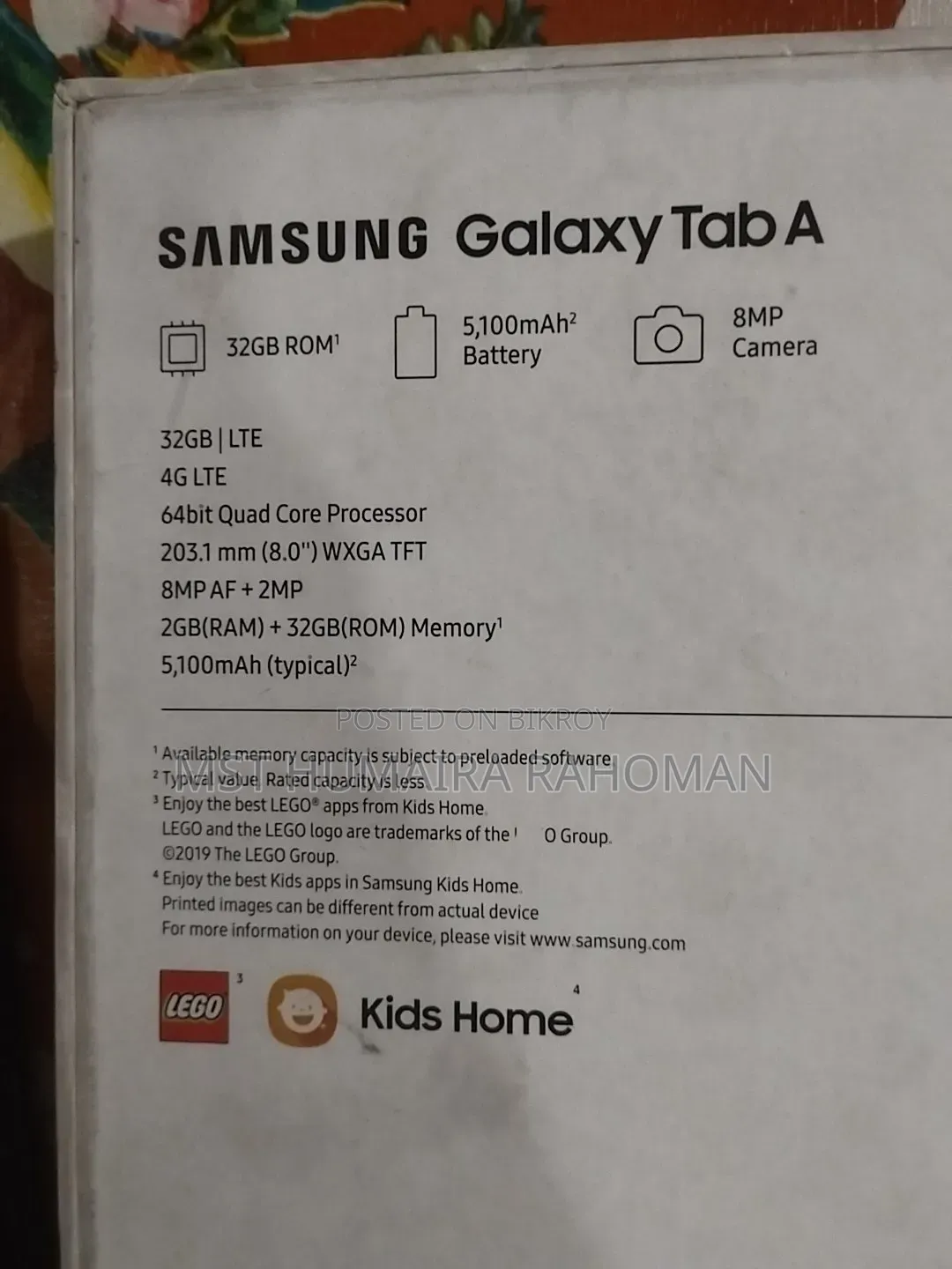 Samsung Galaxy Tab A SM-T285 32 GB Black