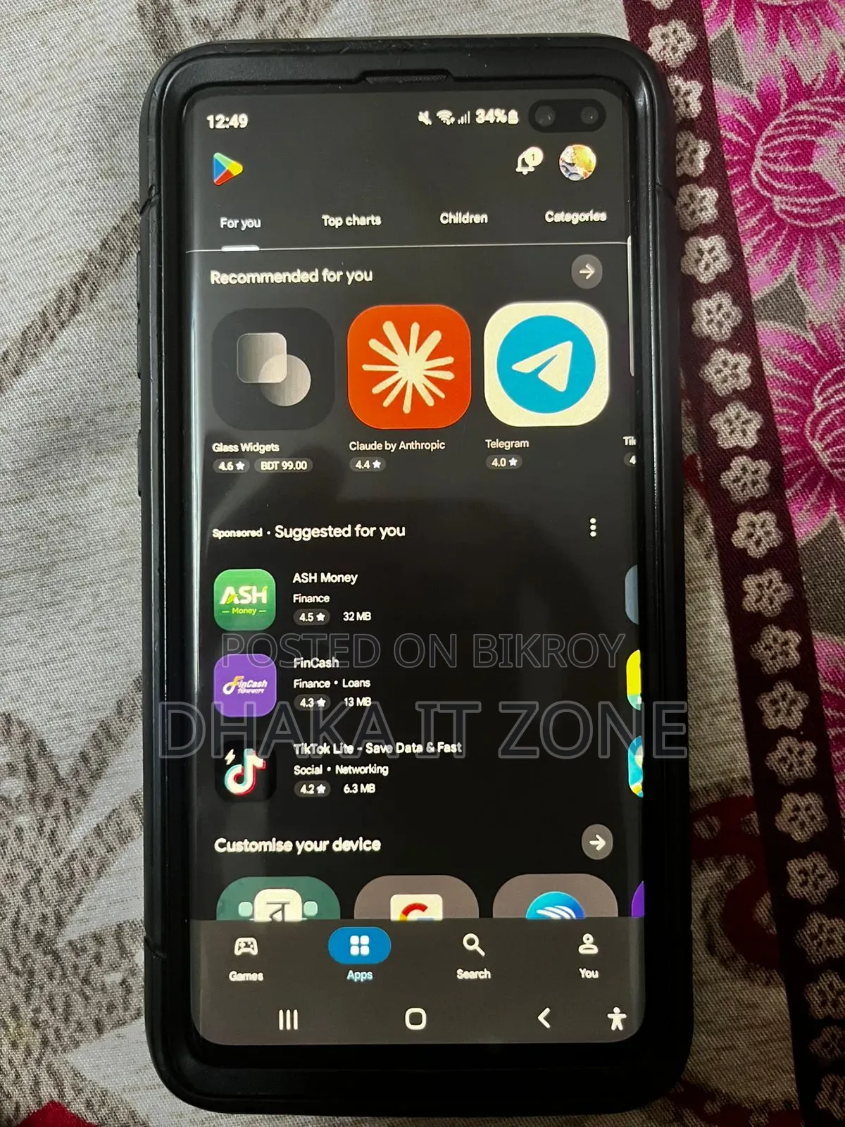 Samsung Galaxy S10 Plus 128 GB Black