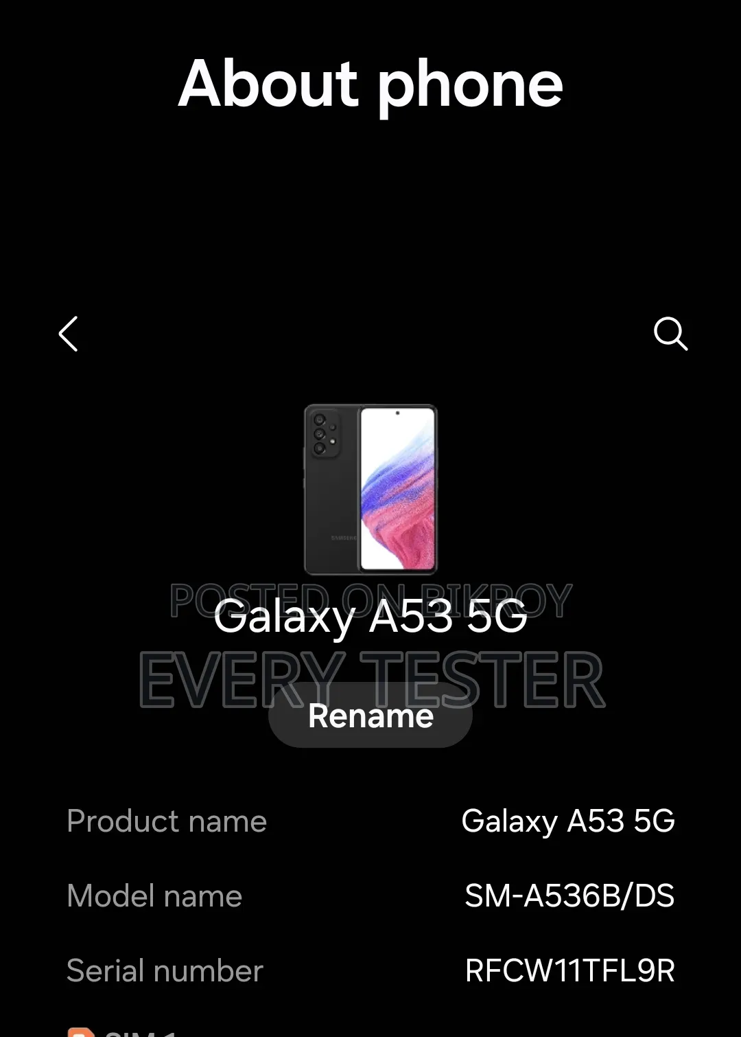 Samsung Galaxy A53 5G 128 GB Black