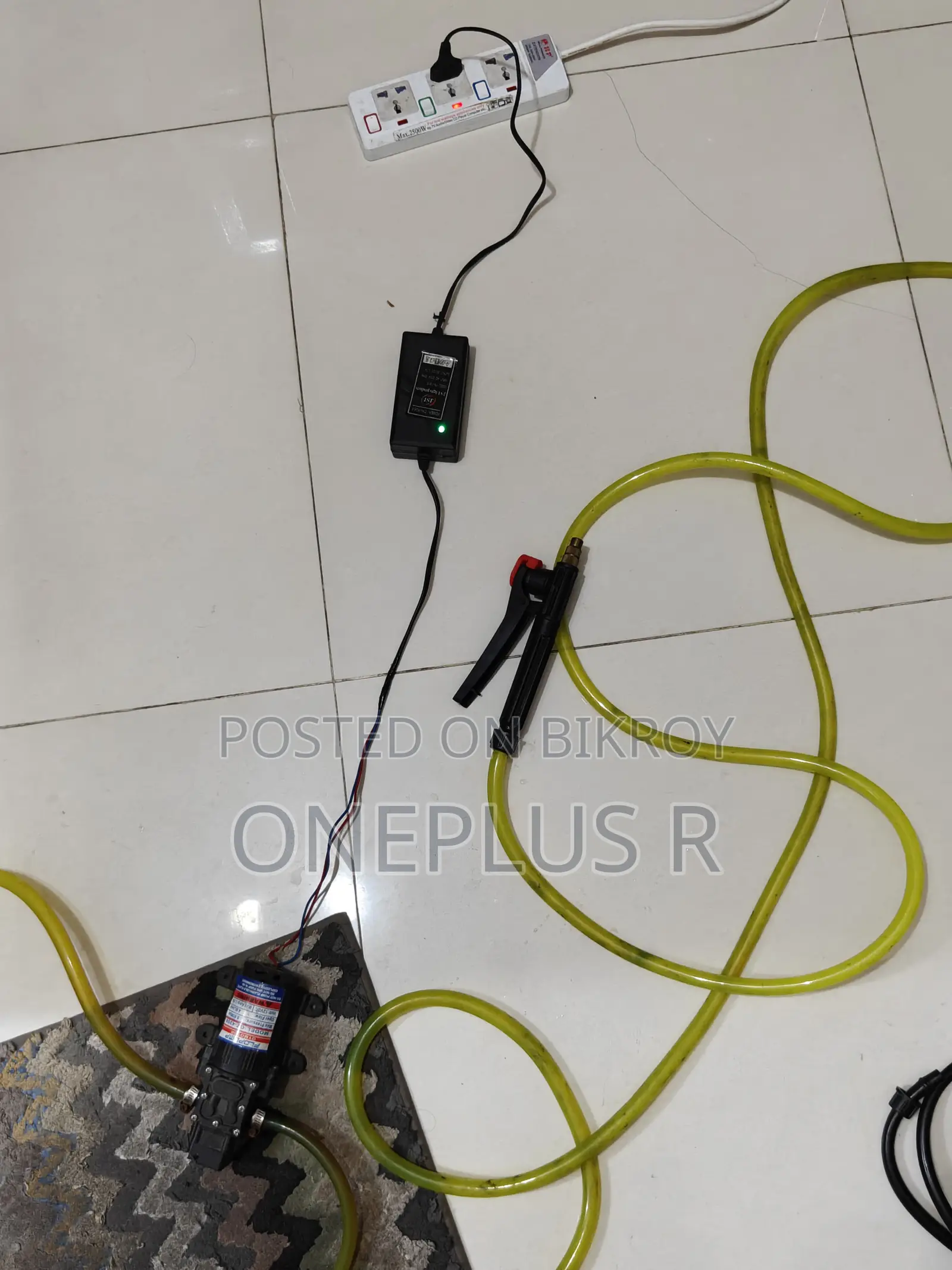 Bike Wash Pressure Pump Motor With Hose + Spray Gun + Adapter