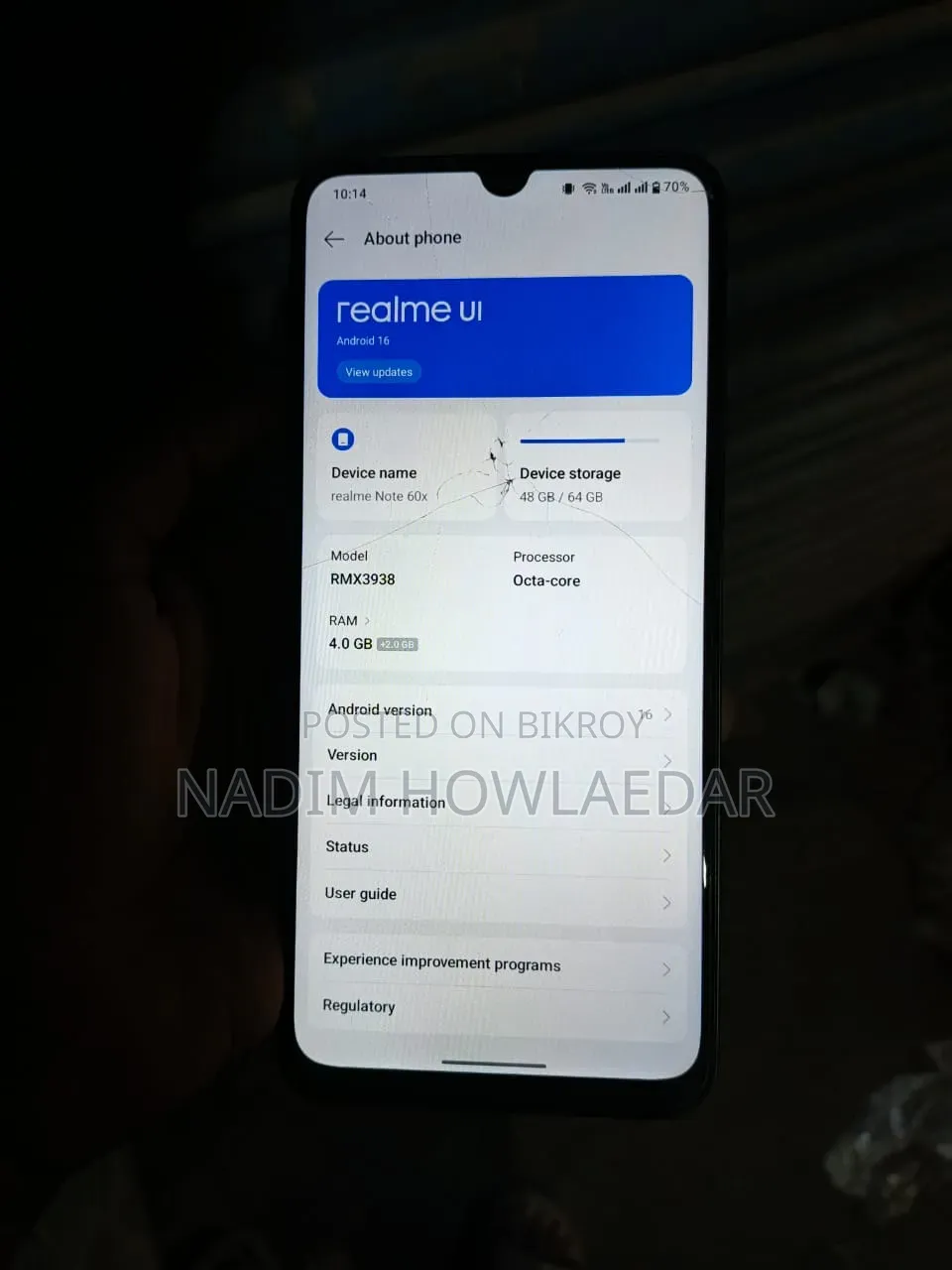 Realme Note 60x 64 GB Black