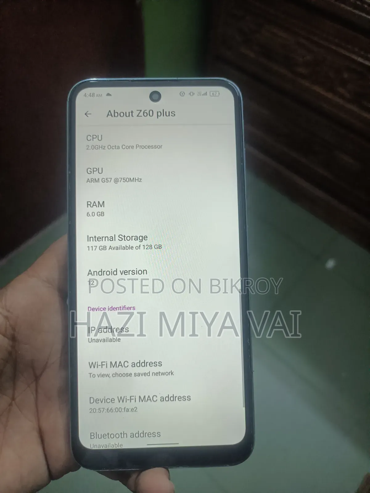 Symphony Z60 Plus 128 GB Blue