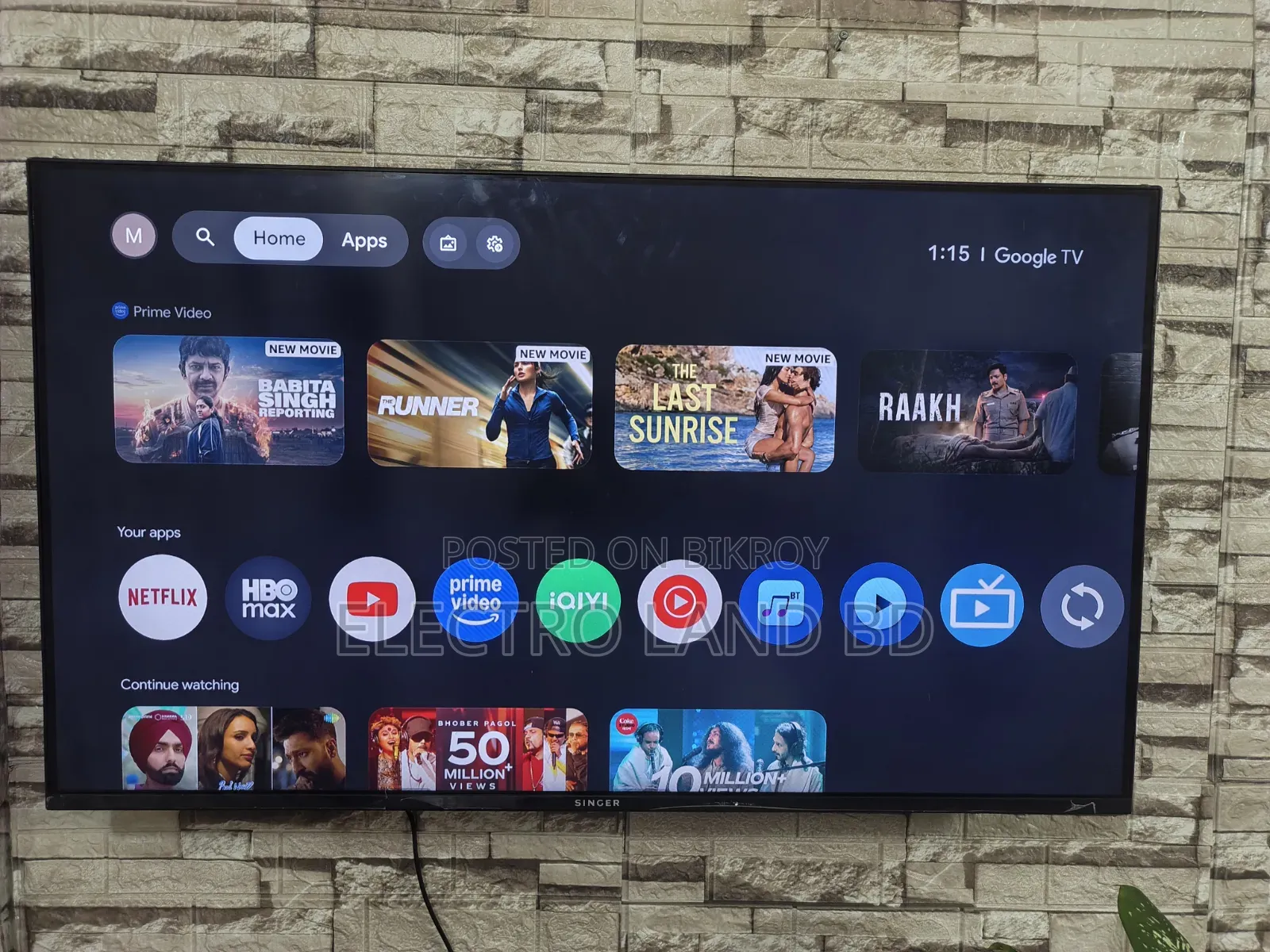 Singer 50" 4k Google TV