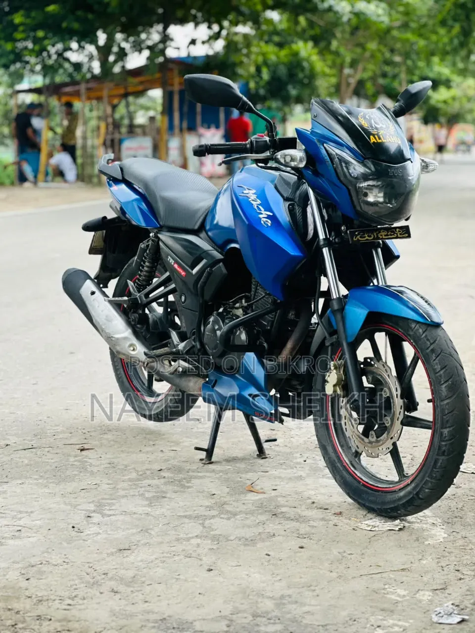 New TVS Apache RTR 160 2v Refresh X-connect 2018 Blue