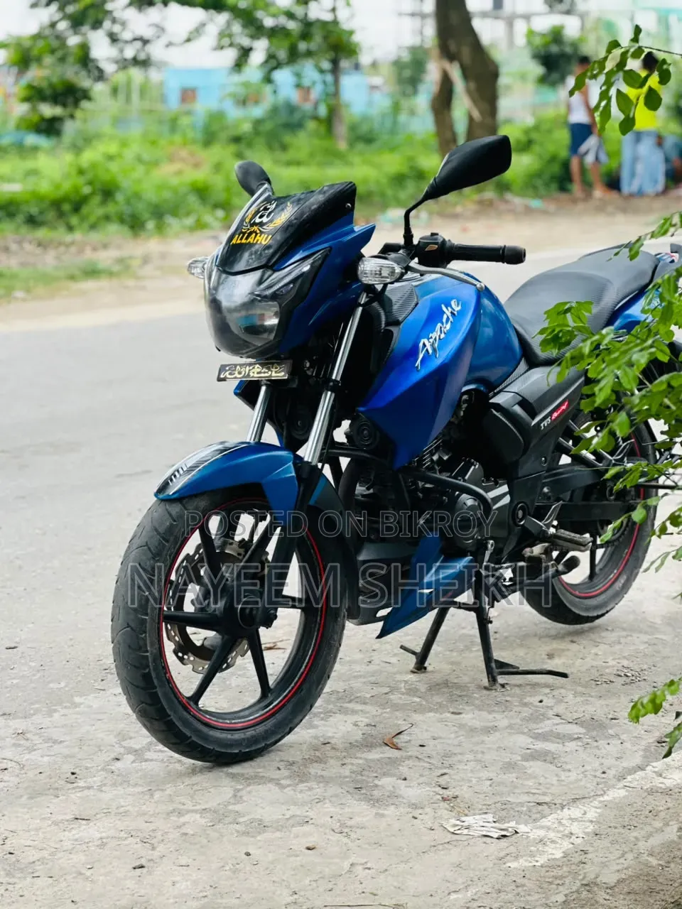 New TVS Apache RTR 160 2v Refresh X-connect 2018 Blue