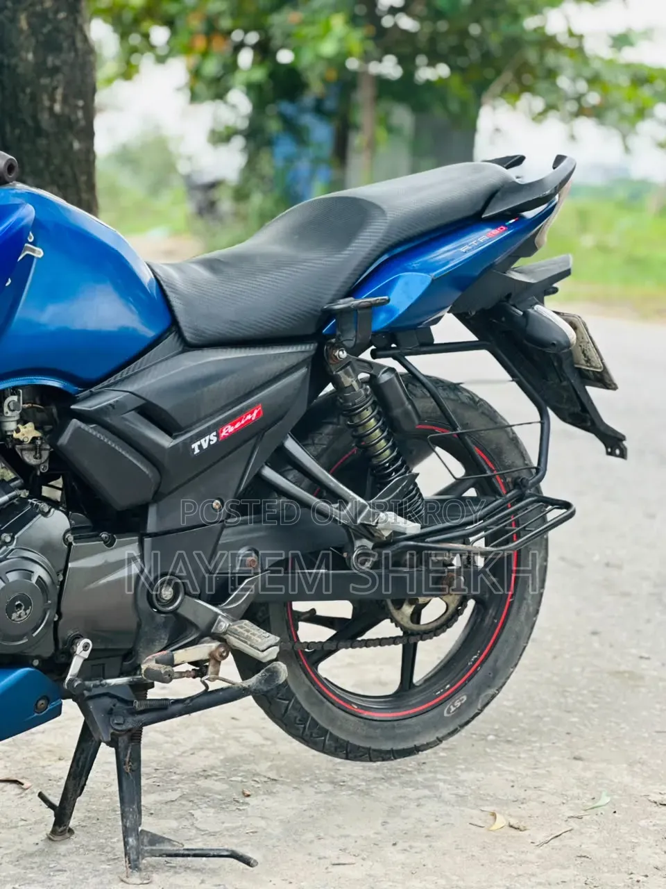 New TVS Apache RTR 160 2v Refresh X-connect 2018 Blue