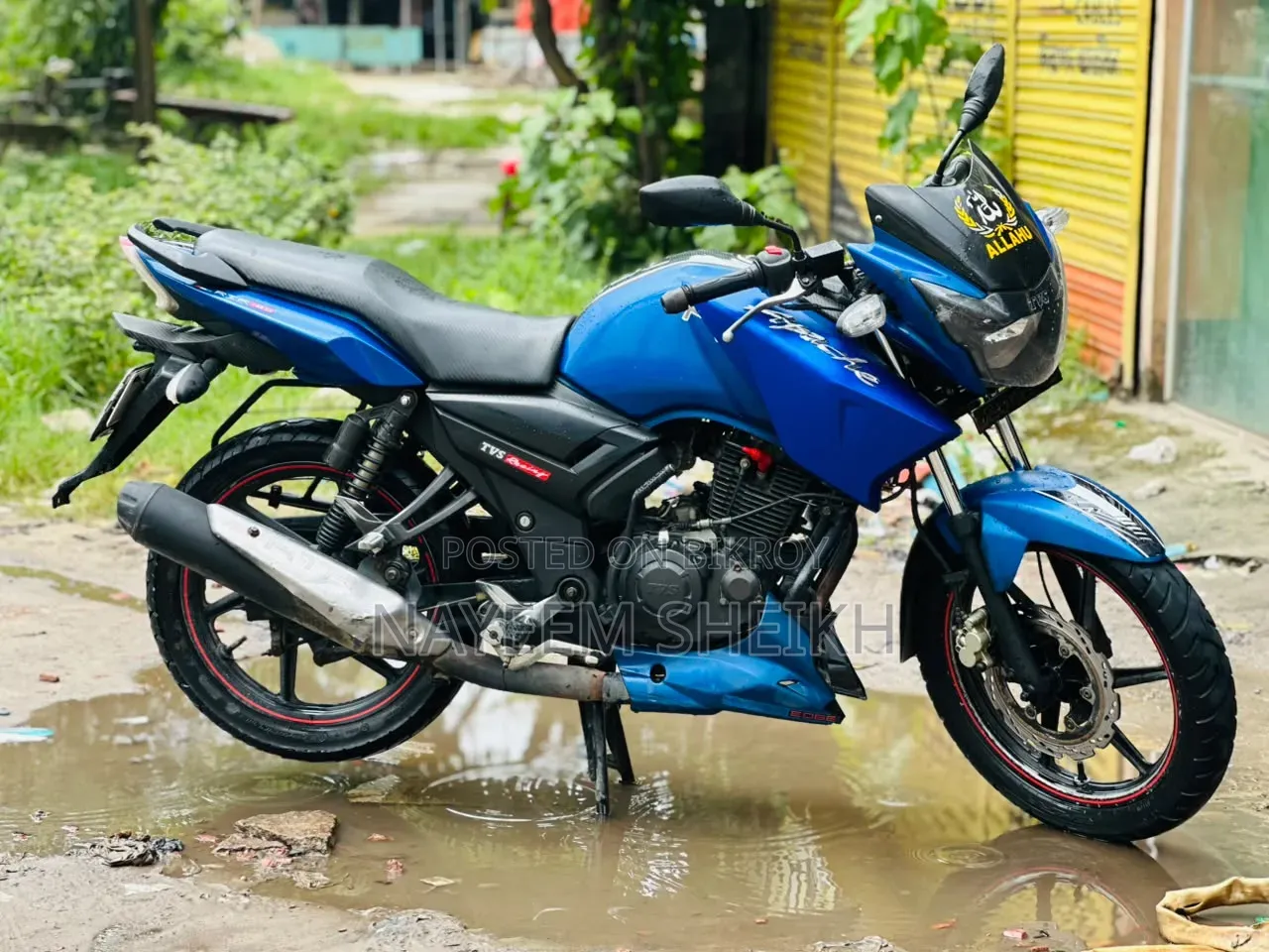 New TVS Apache RTR 160 2v Refresh X-connect 2018 Blue