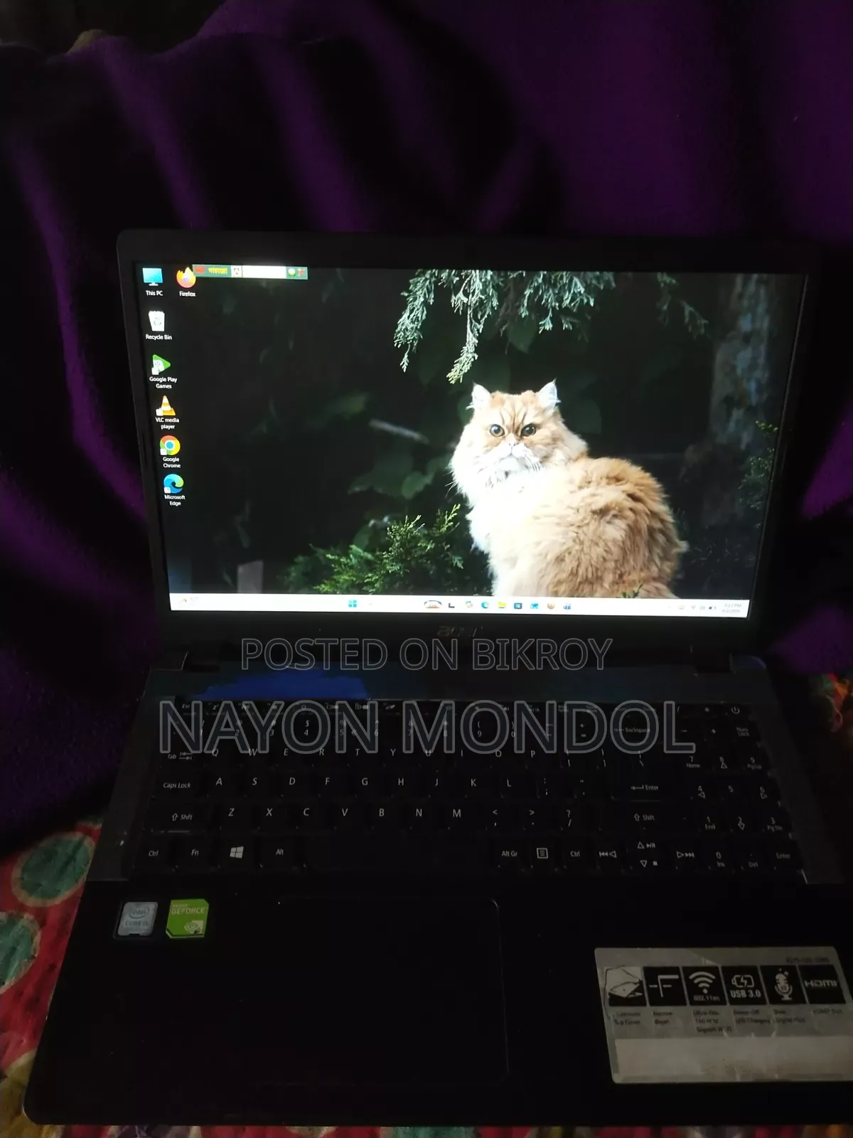 Laptop Acer Aspire A515-52G 8GB Intel Core i5 SSD 256GB