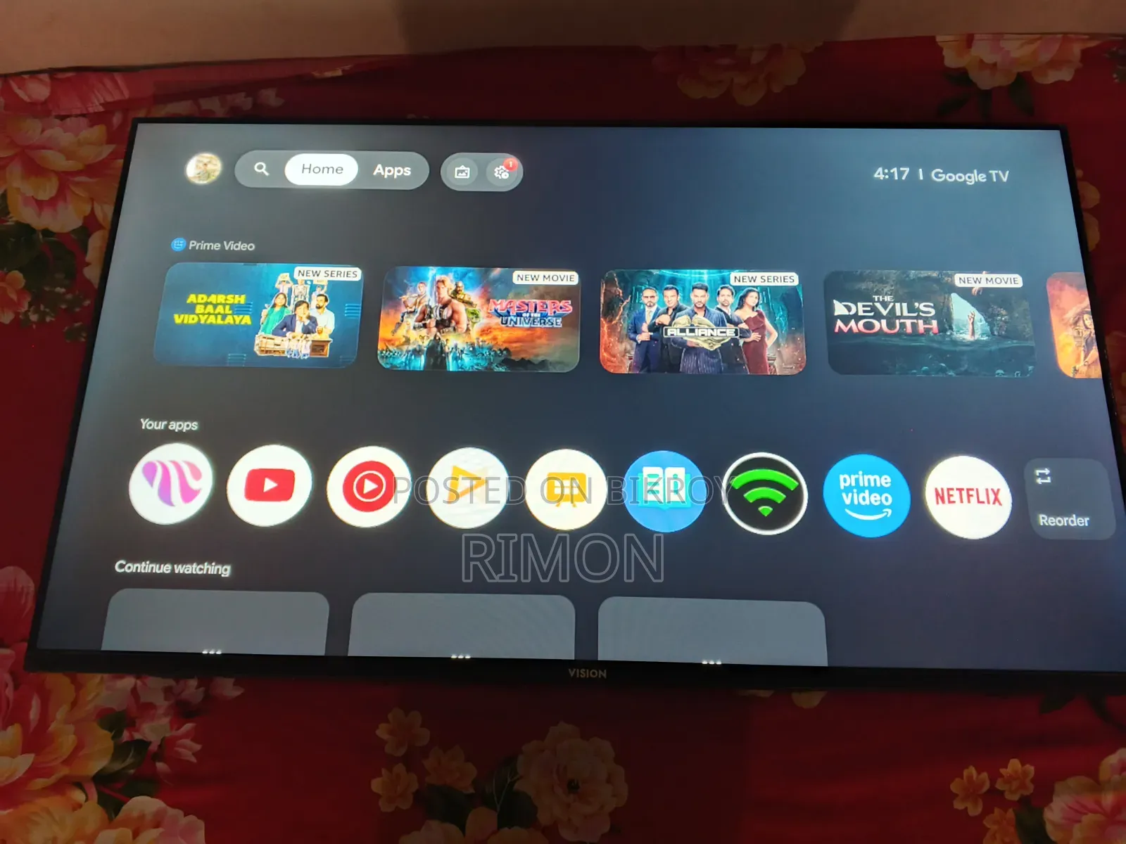 43" Vision Google TV