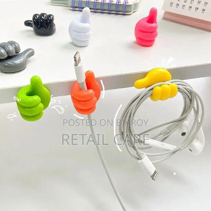 12 PCSThumb Wall Hook Silicone Wall Creative Thumbs Up Shape Wall Hook