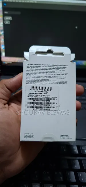 অরিজিনাল Samsung 25 ওয়াট পিডি সুপার ফাস্ট চার্জার