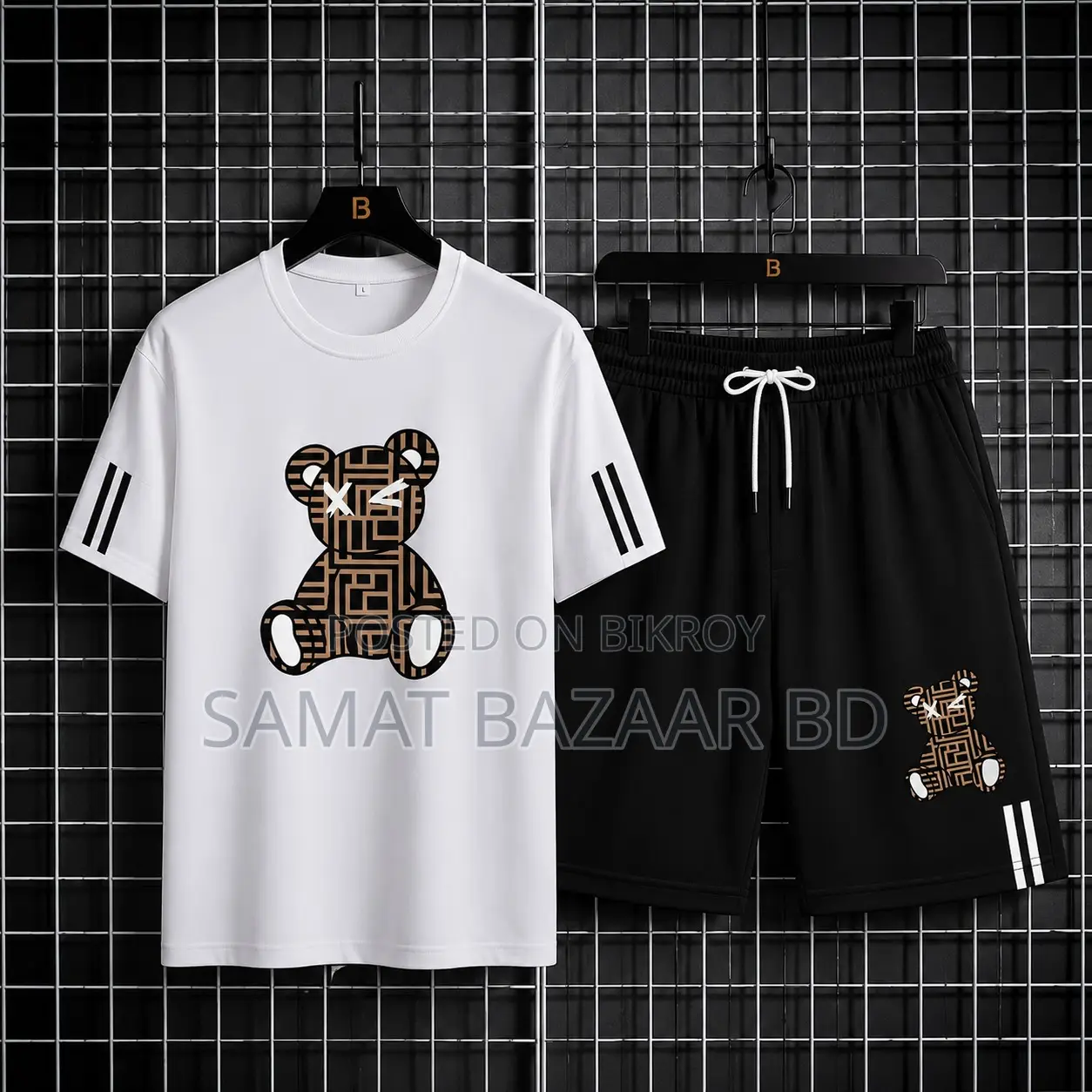 Men's Premium Mesh T-Shirt and Short Pant Set