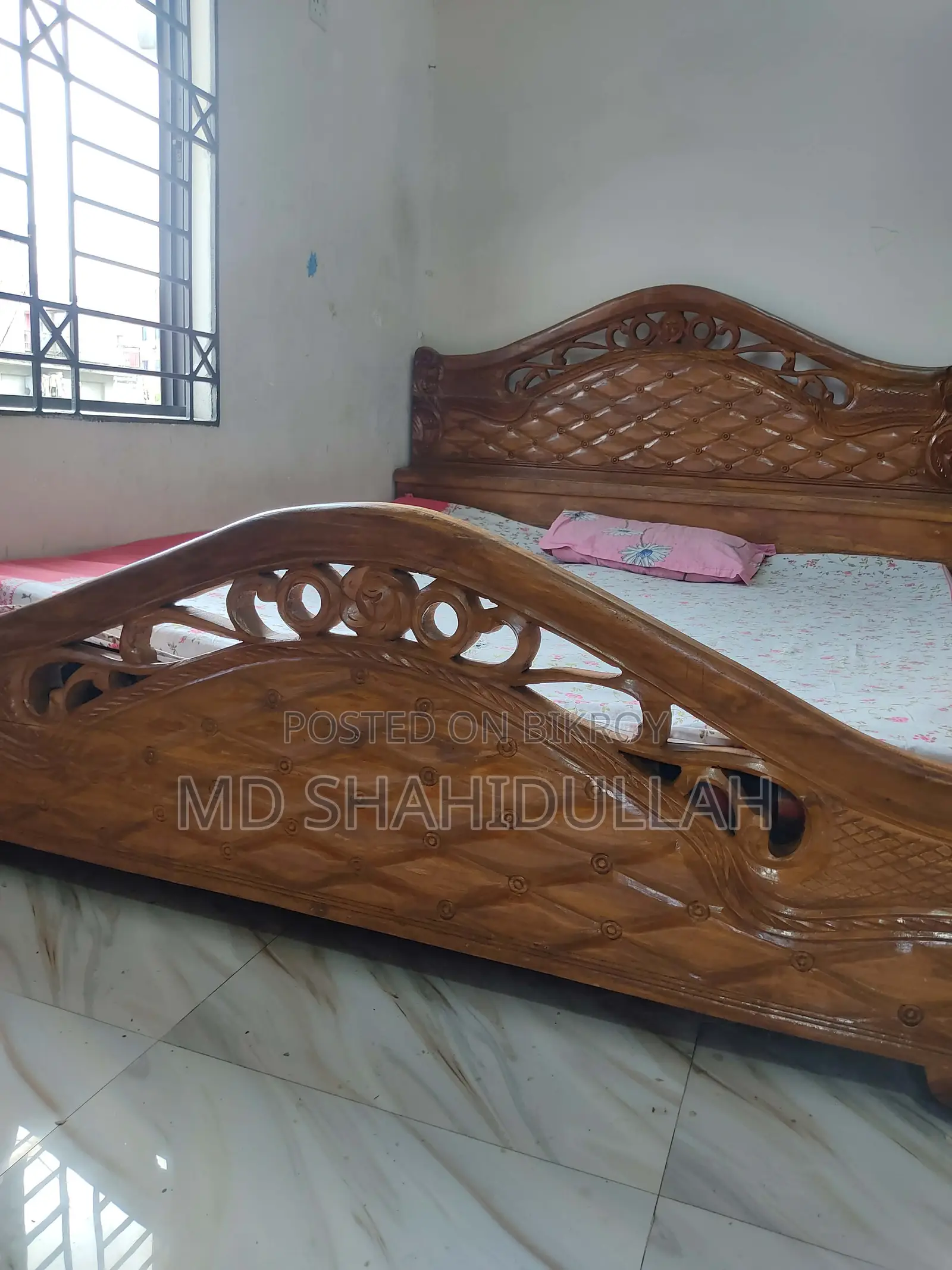 Wooden bed for sale