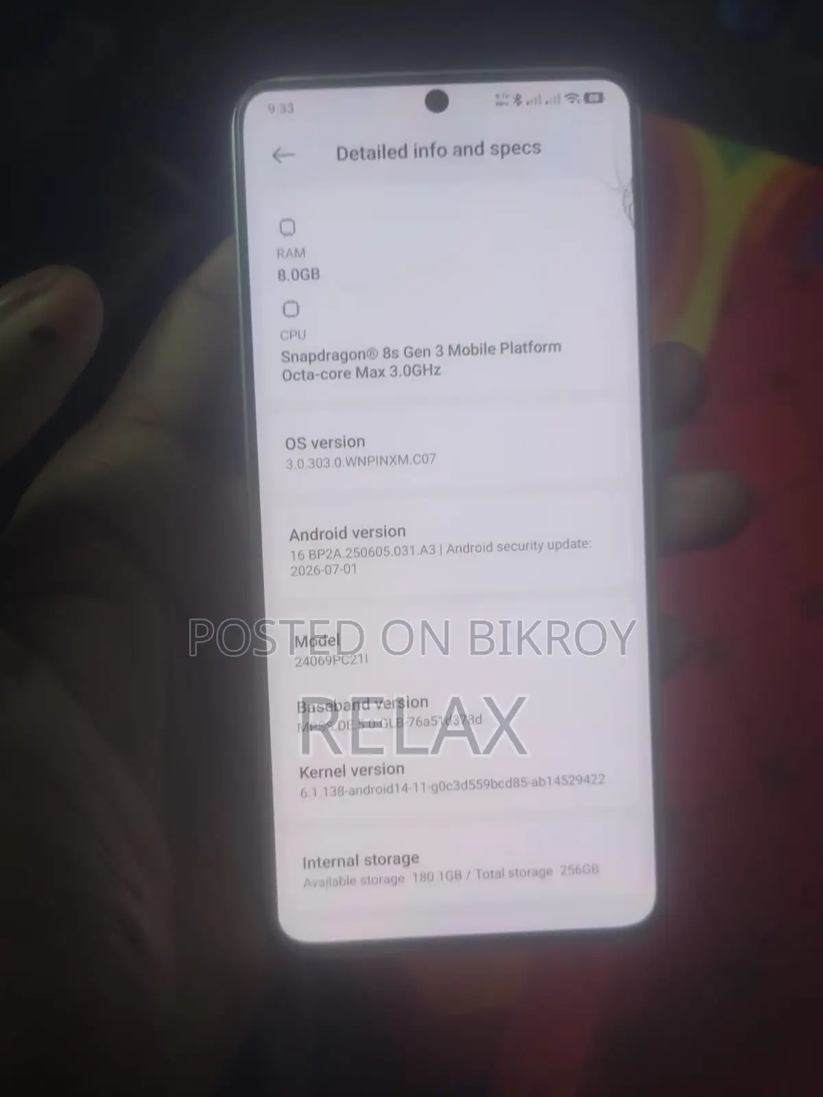 Xiaomi Poco F6 256 GB Graphite