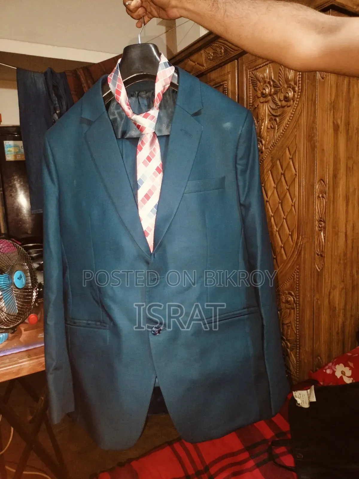Premium Deep Teal Blazer. Custom Made. Top Ten Fabric