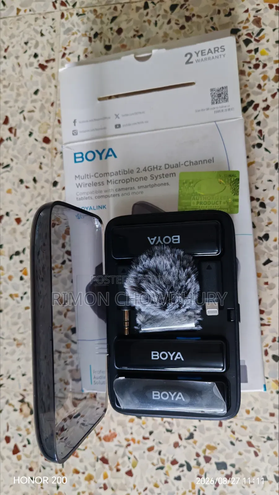 BOYA BOYALINK All-in-One Design Wireless Microphone System