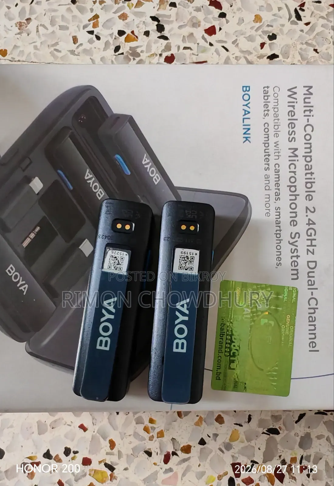 BOYA BOYALINK All-in-One Design Wireless Microphone System