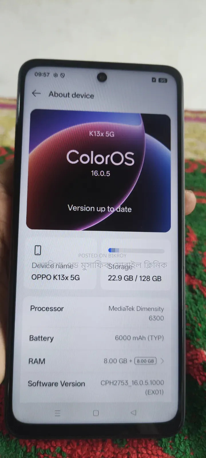 Oppo K13X 5G 128 GB Black
