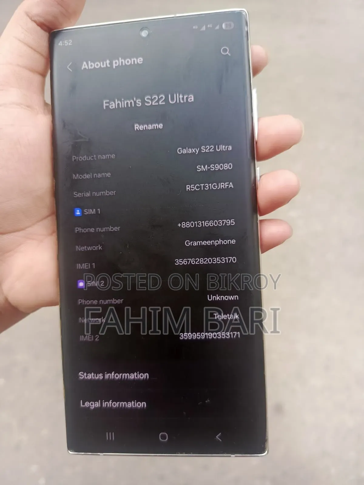 Samsung Galaxy S22 Ultra 256 GB Black