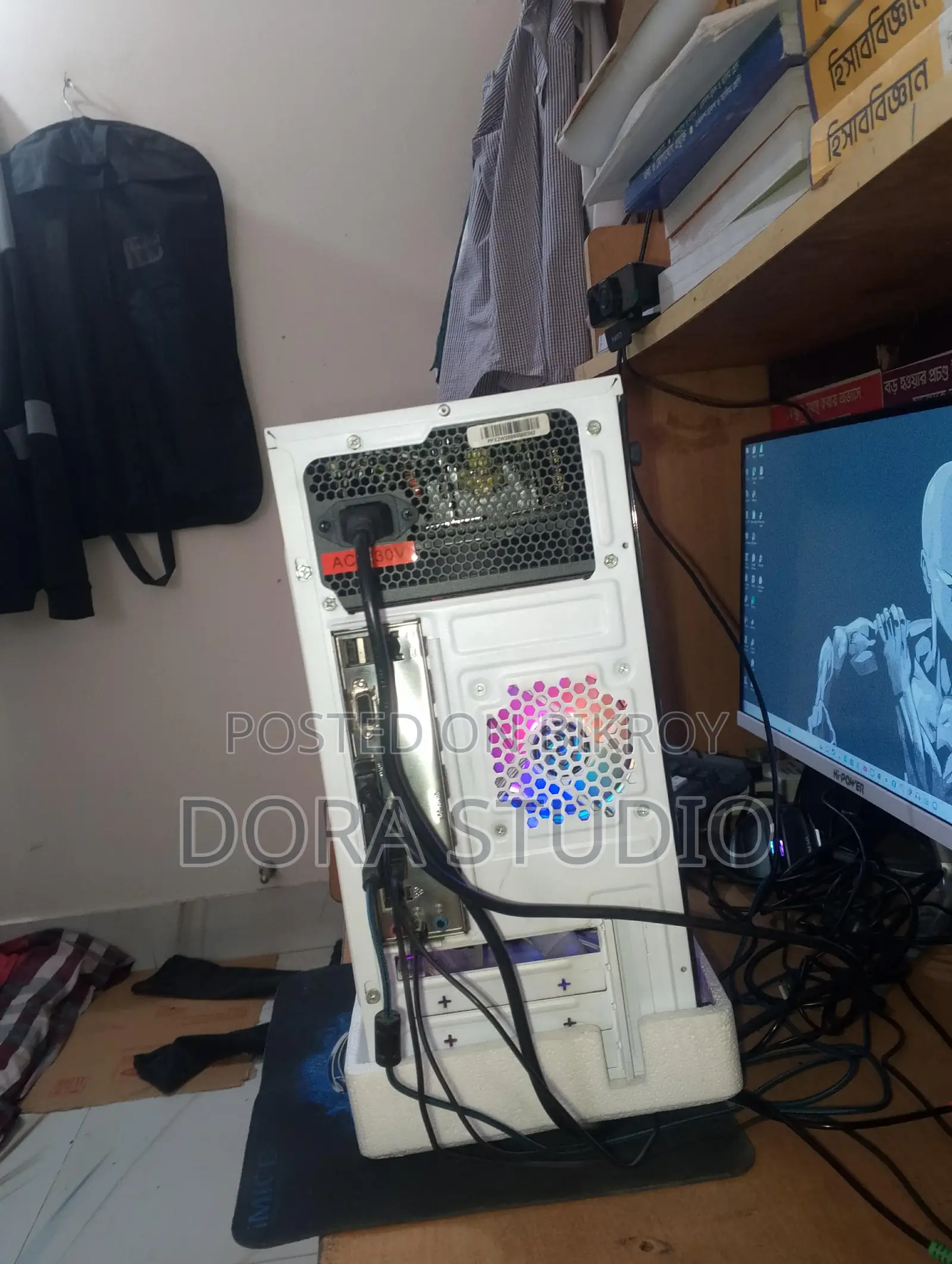 PC Power Pulse Fire X2 White Gaming Casing + 200W PSU