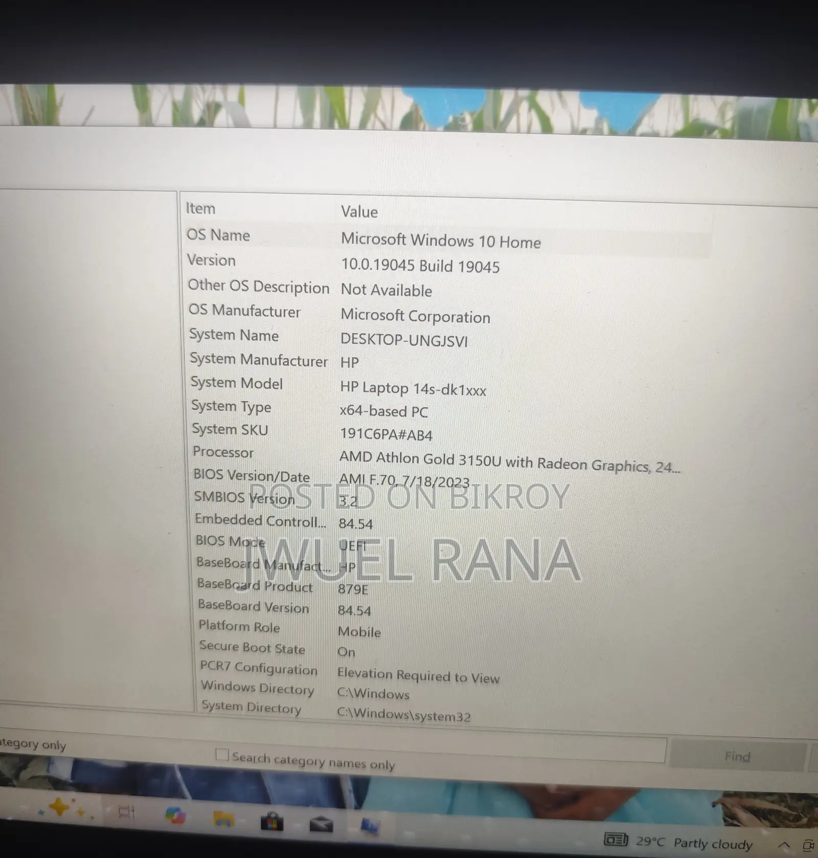 Laptop HP 14S 8GB AMD SSD 256GB