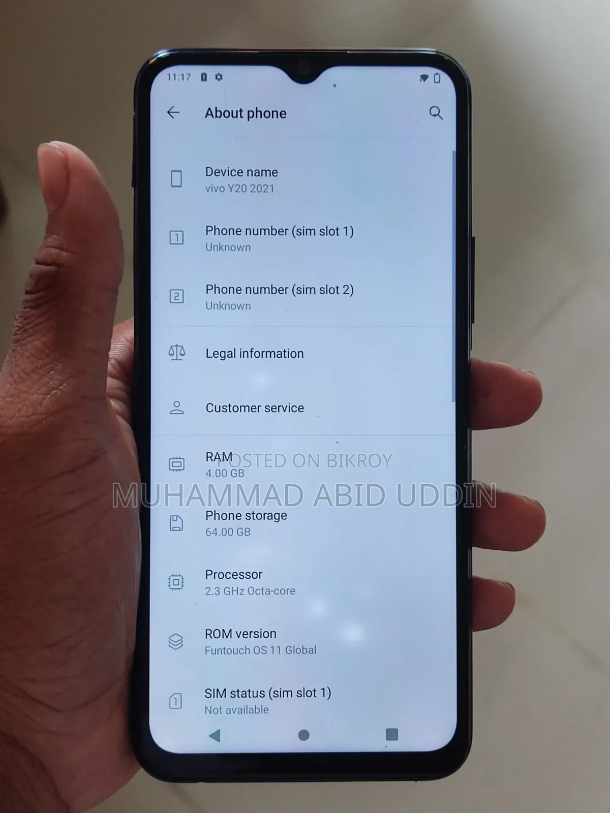 Vivo Y20 64 GB Black