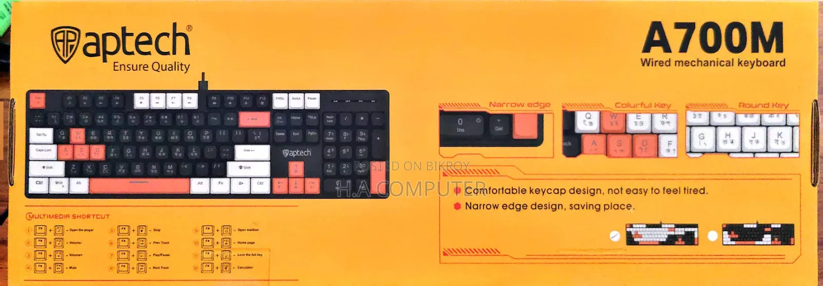 Aptech A700M Wired Mechanical Keyboard