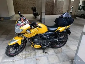 TVS Apache RTR 160 2v Refresh X-connect 2012 Yellow