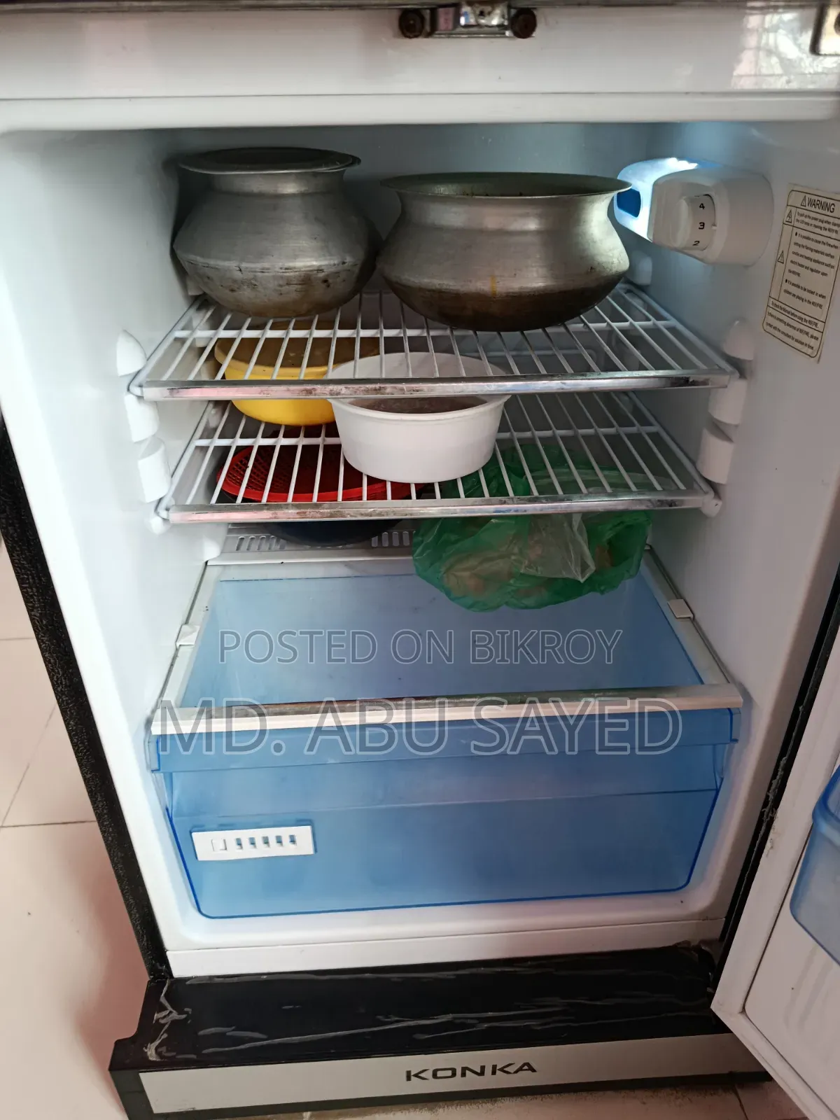 Konka KRT200GB Top Mounted Refrigerator