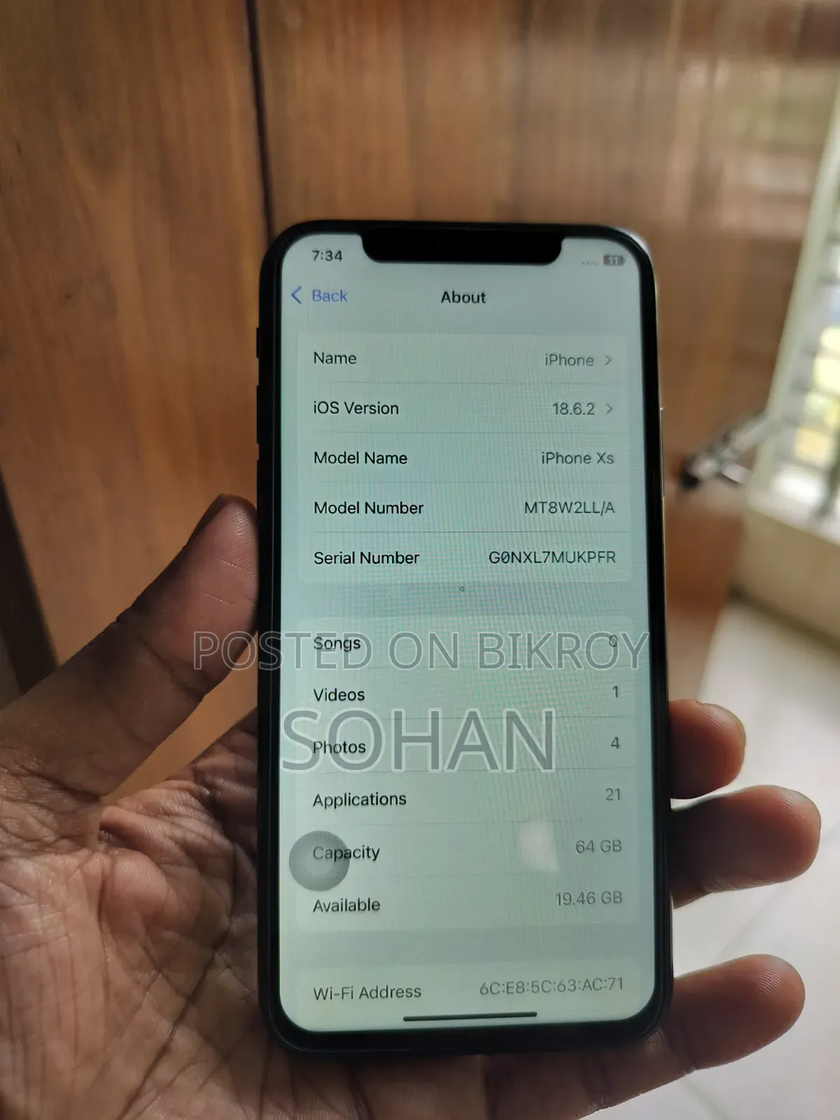 Apple iPhone XS 64 GB Black