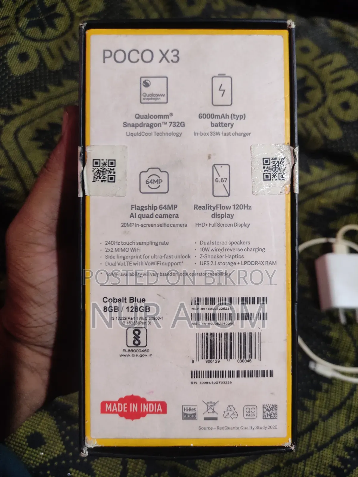 Xiaomi Poco X3 128 GB Blue