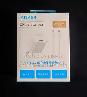 Ankar 20w Fast Charger (Adapter+C to Lightning Cable)