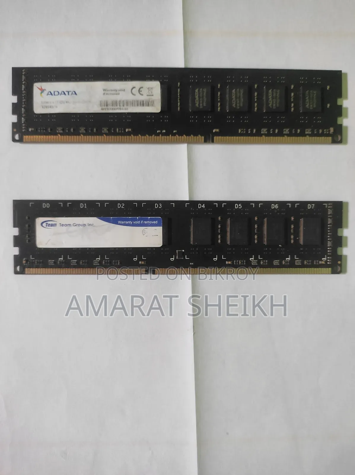 Ram 4×4 8GB DDR3