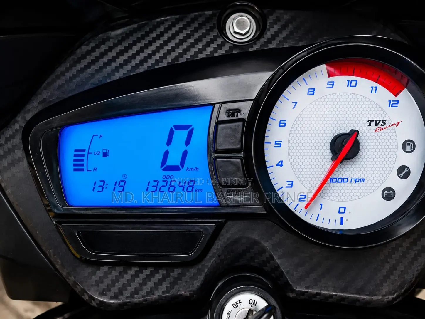 TVS Apache RTR 160 2V 2017 Black