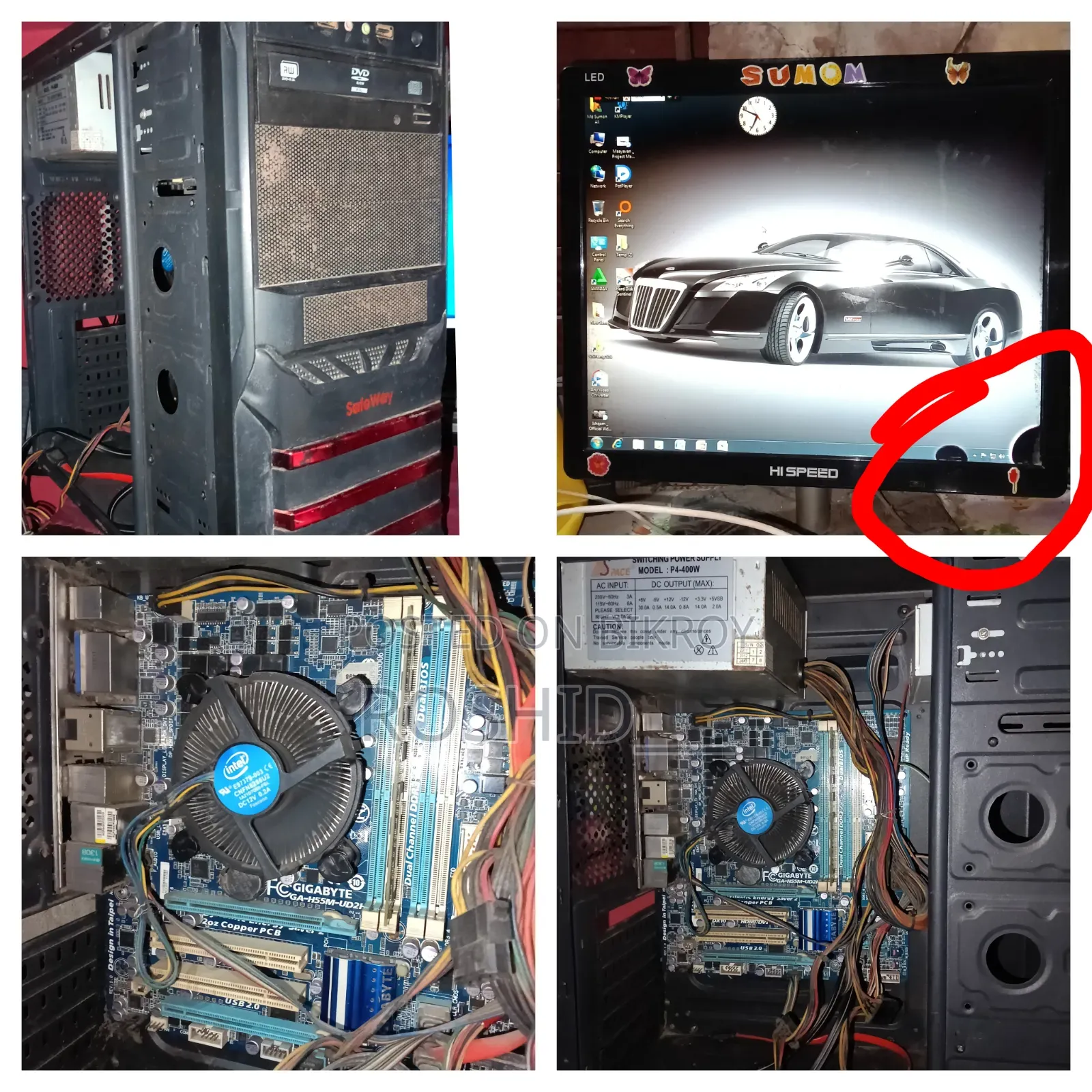 Desktop Computer Gigabyte 4GB Intel Core i5 SSD 128GB
