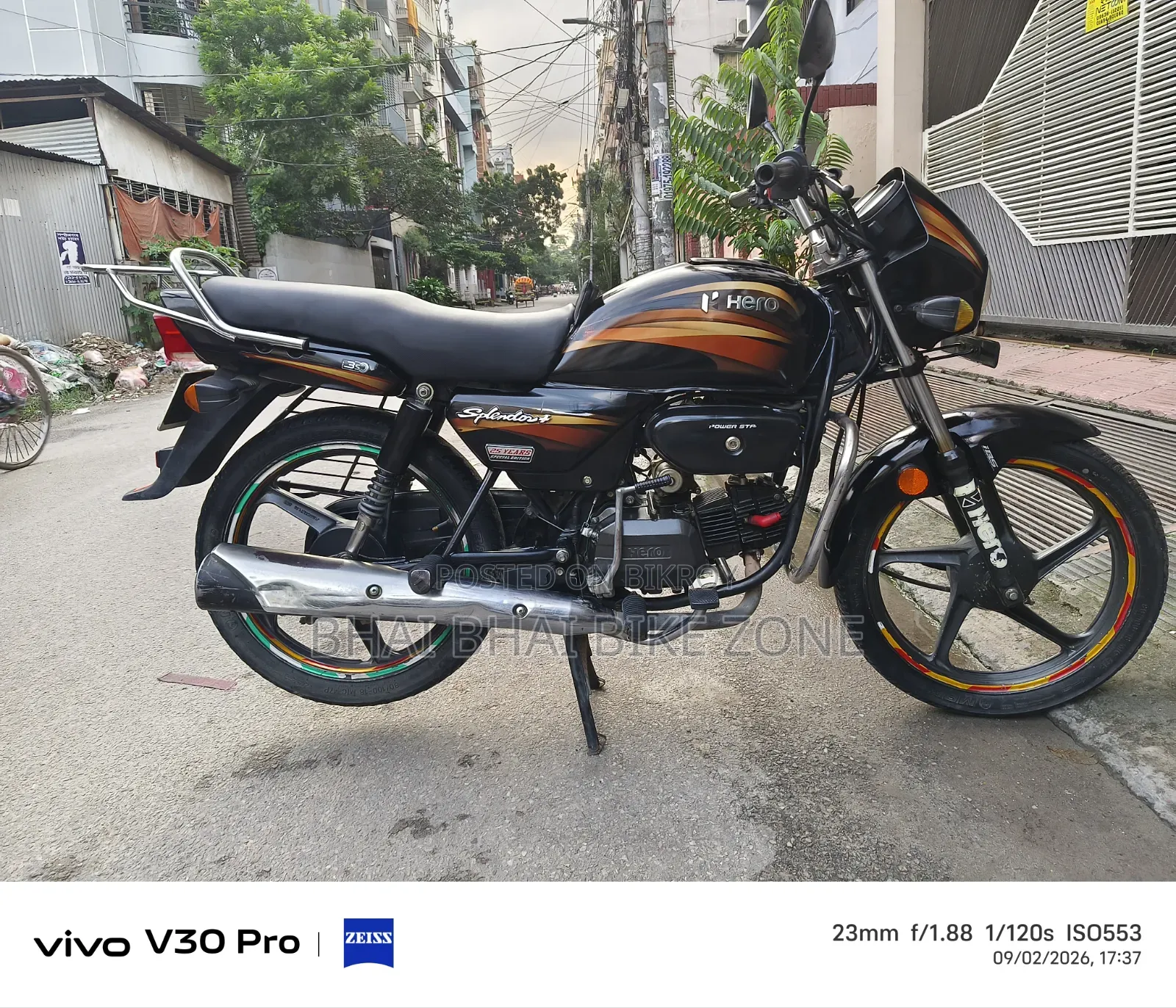 Hero Splendor Plus IBS i3S 2023 Black