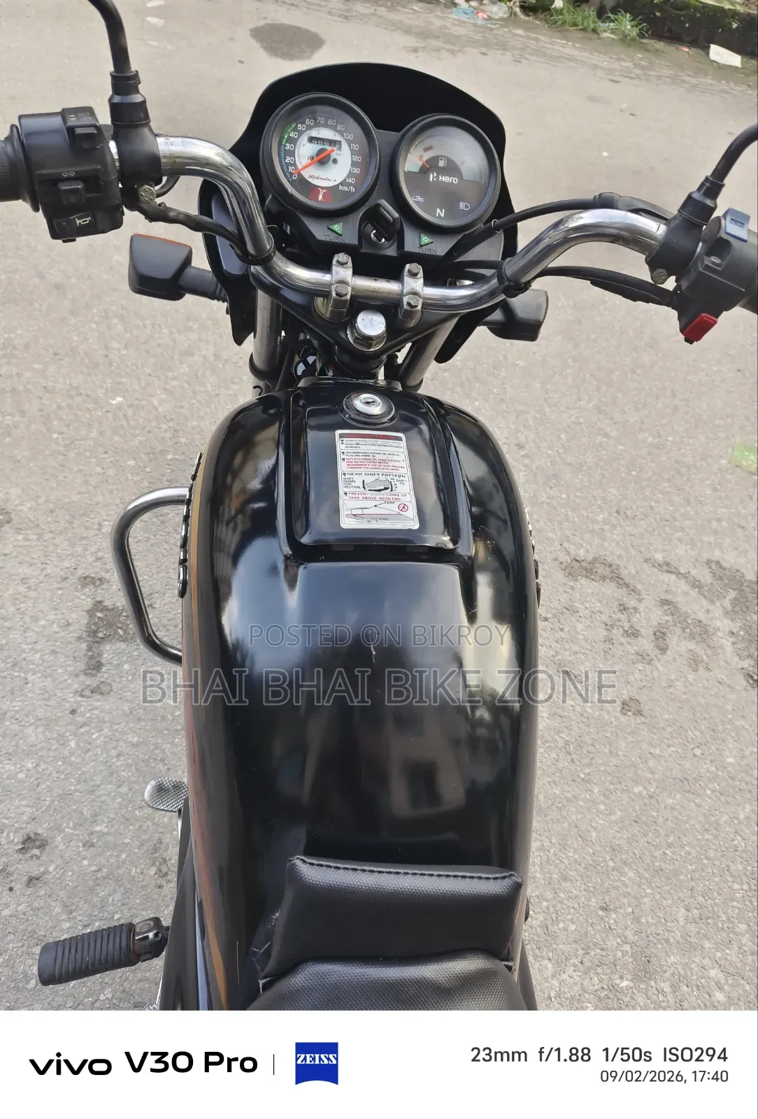 Hero Splendor Plus IBS i3S 2023 Black