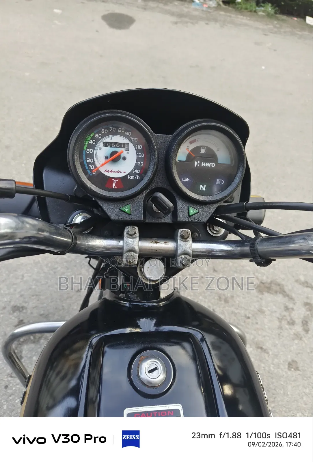 Hero Splendor Plus IBS i3S 2023 Black