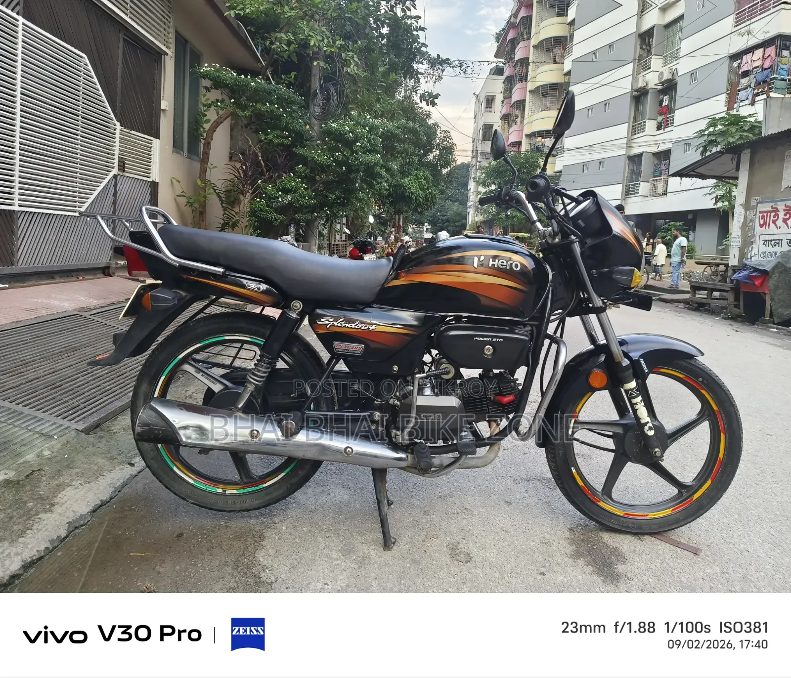 Hero Splendor Plus IBS i3S 2023 Black