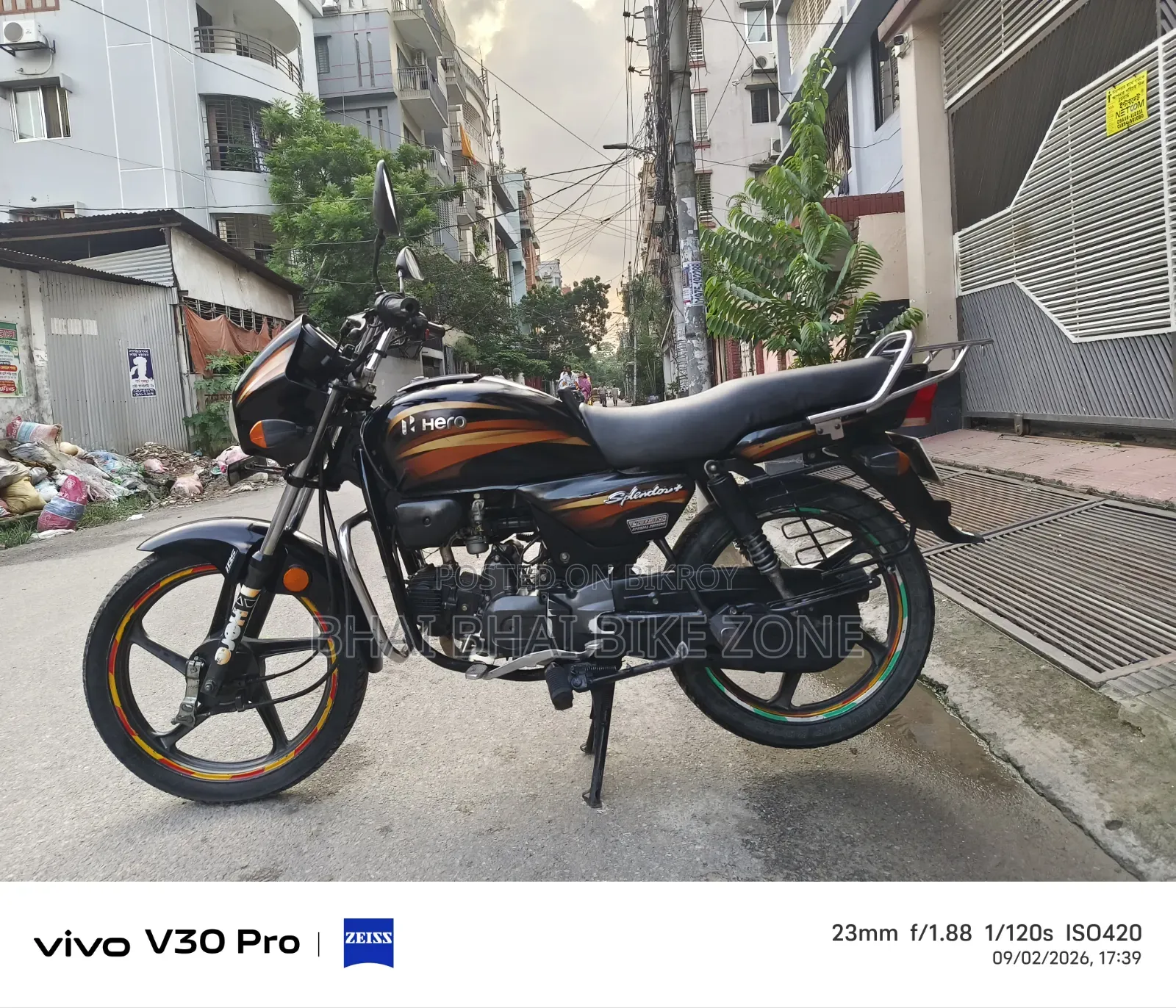 Hero Splendor Plus IBS i3S 2023 Black